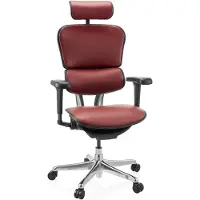 Hjh OFFICE Luxus Chefsessel ERGOHUMAN ULTRA L GEN2 Ergonomischer Bürostuhl mit Armlehnen (höhenverstellbar) Leder Drehstuhl für Büro, Zuhause