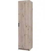 Masseno Drehtürenschrank LUGERN 44,6/197,6/53,6cm 1-türig Wellington-Eiche