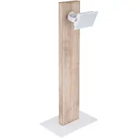 Globo LED Tischleuchte, Holz, weiß, braun, H 45 cm