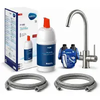 Neues Wasser VANTO INOX 3-Wege-Wasserhahn C-Auslauf – Set mit BRITA P1000 & Digiflow-Zähler