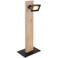 Globo LED Tischleuchte, Holz, schwarz, braun, H 45 cm