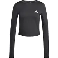 Adidas Laufshirt PERFORMANCE "ADI365 RUNNING ESSENTIALS LONGSLEEVE", Damen, Gr. XL, schwarz, Obermaterial: 88% Polyester, 12% Elasthan, Rundhals, Shirts Laufshirt