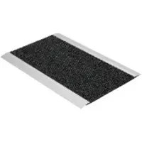 Astra Nub Brush Alu Fußmatte, mit Anlaufkante, anthrazit D.001 C.040 , Maße: 60 × 80 cm
