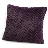 Amadeus Chevron-Kissen 40x40 cm Pflaume - Violett Quadrat Polyester 40x8 cm