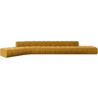 ALTDECOR Modulares Sofa Ecksofa in L-Form - Solven-L3 - 562x174x70 cm Senfgelb - Corner modular Sofa Eckcouch Couch Wohnlandschaft Cauchsofa Bodensofa Polstersofa