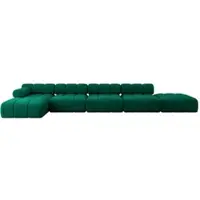 ALTDECOR Modulares Sofa Ecksofa in L-Form - Lizur-L3 - 475x160x70 cm Dunkelgrün Corner modular Sofa Eckcouch Couch Wohnlandschaft Cauchsofa Polstersofa