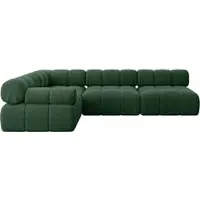 ALTDECOR Modulares Sofa Ecksofa in L-Form - Mende-L2 - 285x190x70 cm Grün Corner modular Sofa Eckcouch Couch Wohnlandschaft Cauchsofa Polstersofa