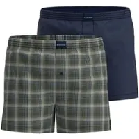 Tom Tailor Boxershort 2Er Pack Dakota in grün-dunkel-Karo | Gr.: 5