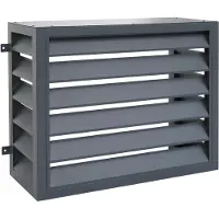 Mendler Verkleidung für Klimaanlage/Wärmetauscher MCW-O43, Abdeckung Schutzgitter, Metall 73x97x38cm anthrazit