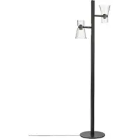 Flos Nocturne F2 LED-Stehleuchte-Schwarz-Glas Cone-mit LED (2700K)