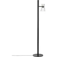 Flos Nocturne F1 LED-Stehleuchte-Schwarz-Glas Kone-mit LED (2700K)
