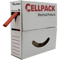 Cellpack 127086 Krympeslange uden lim Rød 19.10 mm 9.50 mm Krympningshastighed:2:1 7 m