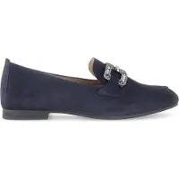 Gabor Slipper & Mokassin 5.210, Rauleder, Blau, Damen