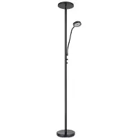 Globo LED Stehleuchte, schwarz, dimmer, Flexo verstellbar, H 180 cm