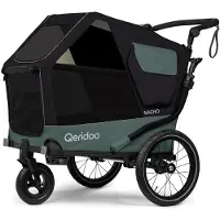 Qeridoo Nacho Hundeanhänger Größe M | Farbe: Green