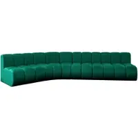 ALTDECOR Modulares Sofa Ecksofa in L-Form - Montra-L2 - 381x174x70 cm Grün - Corner modular Sofa Eckcouch Couch Wohnlandschaft Cauchsofa Bodensofa Polstersofa