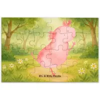 Mr. & Mrs. Panda Puzzle Axolotl Tanzen Design 24 Teile - Weiß - Geschenk, 1000, Dachschaden, Beste Freundin, Legespiel, 500, 2000, Freudig, gut Gelaunt, 1500