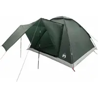 vidaXL Campingzelt 4 Personen Olivegrün Polyester und Stahl