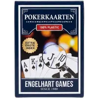 Engelhart Premium-Pokerkarten 1 deck 100% Kunststoff 4 gote index