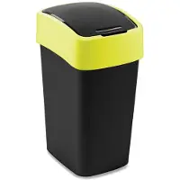 Curver Abfalleimer FLIP BIN 25 l schwarz/gelb