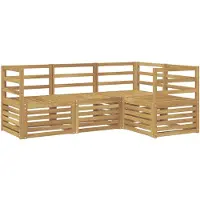vidaXL Sofagarnituren 4 pcs Weiß 185,5 x 126,5 x 73 cm