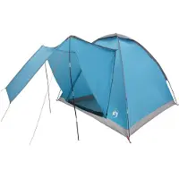 vidaXL Campingzelt 2 Personen Blau Polyester und Stahl
