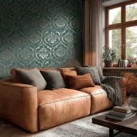 Living Walls Vliestapete "Vibes & Styles Davide – Maison Du Temps Vliestapete" ornamental leicht strukturiert Elegantes Ornamentdesign mit Vintage-Charakter und edlem Glanzeffekt