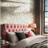 Living Walls Vliestapete "Vibes & Styles Isabelle – Golden Canopy Vliestapete" glänzend leicht strukturiert Großflächiges Blattdesign mit feiner Struktur und Glanzeffekt