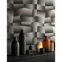 Living Walls Vliestapete "Vibes & Styles Damian – Refined Dimensions Vliestapete" 3D-Optik leicht strukturiert Geometrisches 3D-Design mit markanter Struktur und edlem Glanzeffekt