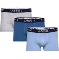 Lacoste Boxershorts 5H1300 Herren Vaporous Overview / Silver / Blue (3er-Set)-S