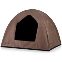 Knuffelwuff Hundehöhle Yucatan Velours XL 105 x 85 x 80cm Braun