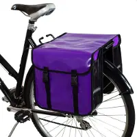 Famanu Fahrradtasche Wasserfest - Doppeltes Design (Lila)