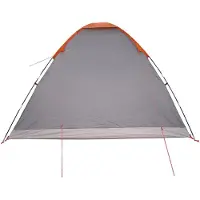 vidaXL Campingzelt mit Dach Grau und Orange 335 x 275 x 180 cm