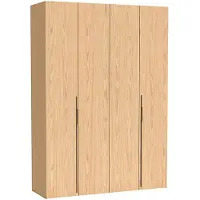 Masseno Drehtürenschrank ANCONA 170/240/58cm 4-türig Eichefarben