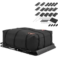Vevor Dachträgerkorb 1295 x 914 x 102 mm Dachgepäckkorb mit Klappmechanismus Tragkraft bis 90,72 kg Wetterfester Faltbarer Autodachkorb aus Legierungsstahl