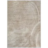 Möbel Kraft Webteppich Flowline , beige , Synthetische Fasern , Maße (cm): B: 80
