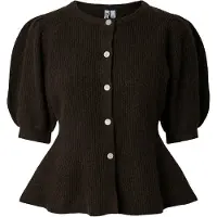 Pieces Pcsilly Puffärmel Strickjacke | Braun | M