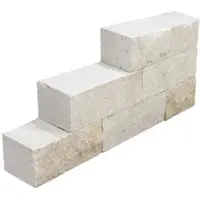 WOHNRAUSCH Travertin-Mauersteine, 0,5 m2, Travertin, beige, L: 20-50 cm, B: 18-20 cm, H: 15 cm, offenporig, gespalten, getrommelt