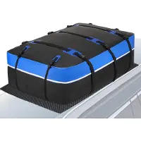 Famanu Dachbox 40 Kubikmeter / 1132 Liter, tragbar, 10 verstärkte Riemen – Schwarz