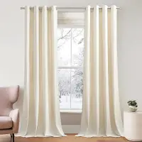 Famanu Vorhang Thermisch Verdunkelnd 200 x 245 cm - Beige