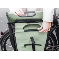 Famanu Fahrradtasche mit herausnehmbarem Kühlfach – 23 Liter, Farbe: Grün