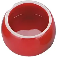 Famanu Futtertrog Keramik rot - 8,5 cm