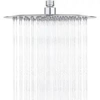 Famanu Duschkopf Rechteckig 30 cm - Edelstahl, Chrom, ultraschlank
