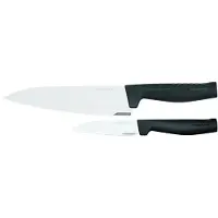 Fiskars - Hard Edge Messerset - Kochmesser 20 cm + Gemüsemesser 11 cm
