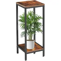 Famanu Pflanzenstandaard 76 cm - 2-lagig, rustikales Braun