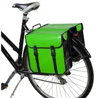Famanu Fahrradtasche Wasserfest Doppelpack - Limettengrün