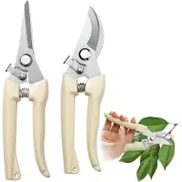 Famanu Gartenschneider Set 2-teilig - Mini-Pflanzenschneider, Rosen- und Blumenschneider