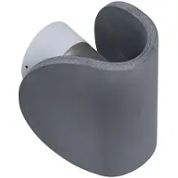 Globo Lighting LED Wandleuchte, Beton, grau, halbrund, H 15,7 cm