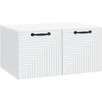 vidaXL Wandmontierter TV-Schrank Weiß 59,5 x 41 x 30 cm Holzwerkstoff
