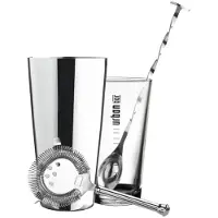 Urban Bar Retail-kit: Boston-shaker, Ske, Strainer & Instruktioner.